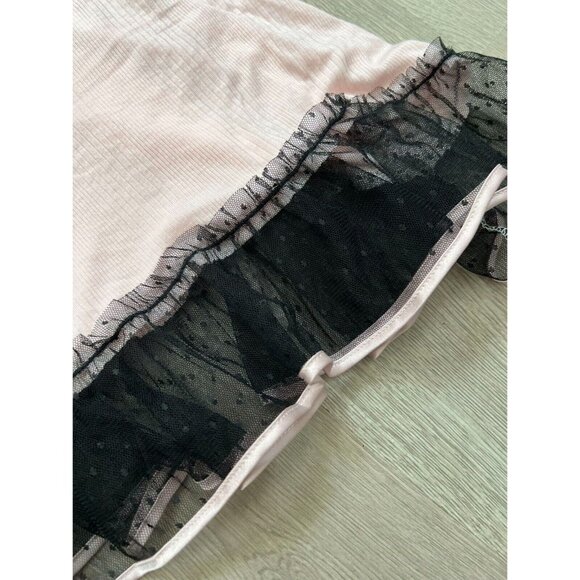 Victoria's Secret Pink Lace Camisole Pajama Sleeveless Tank Top Sz M Rhinestones - Picture 3 of 6